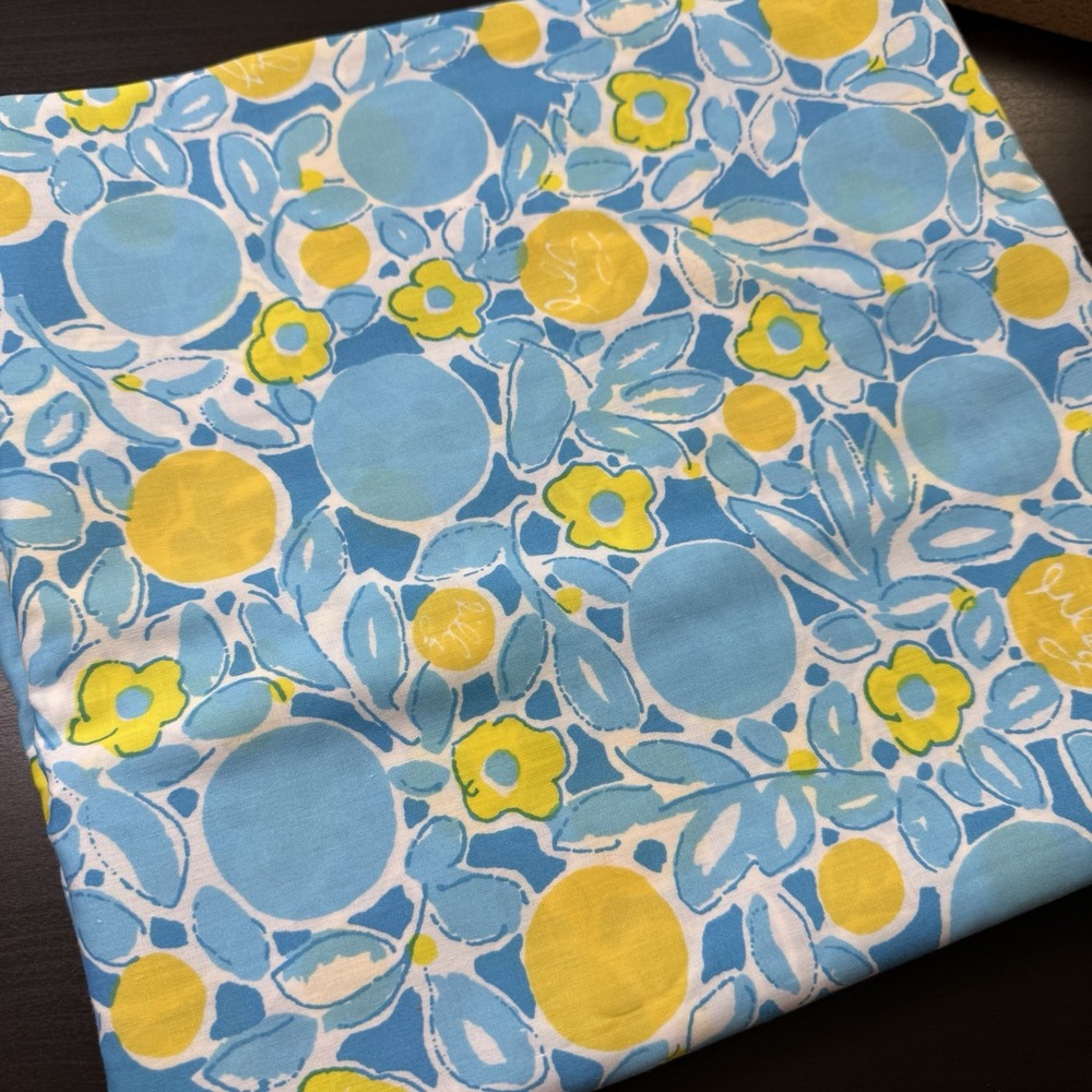 VTG Sara By Zuzek Lilly Pulitzer Designer Key West Hand Print Fabric 92"x45"‎